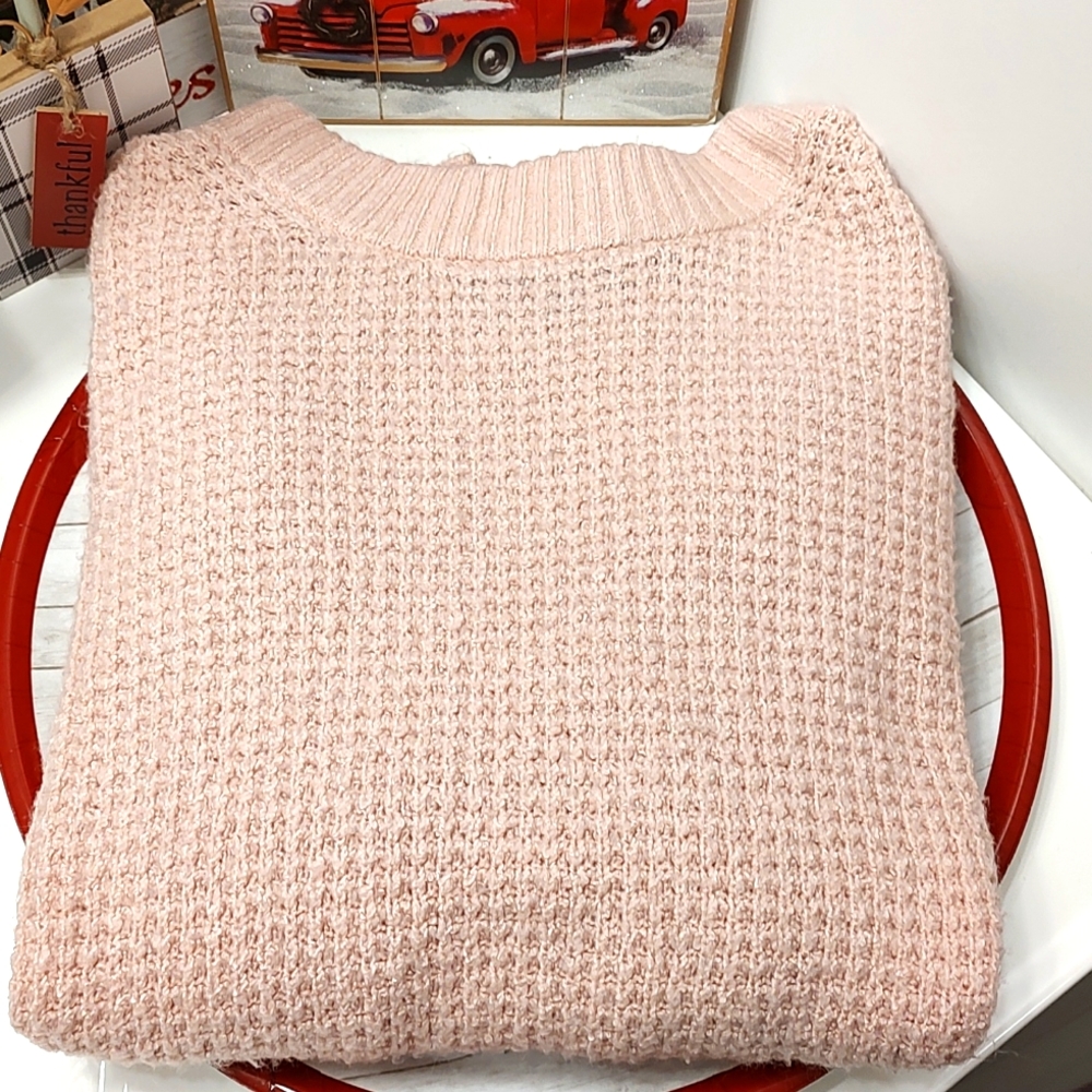 American Eagle Outfitters Blush Pink Knit Sweater